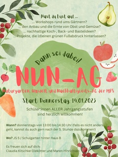 NUN-AG startet wieder!