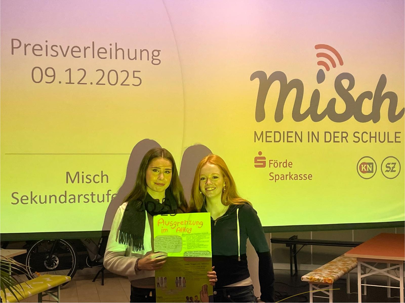 1. Platz beim MiSch-Wettbewerb der Kieler Nachrichten