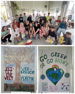 Plakat-Ausstellung der 5c für eine bessere Welt