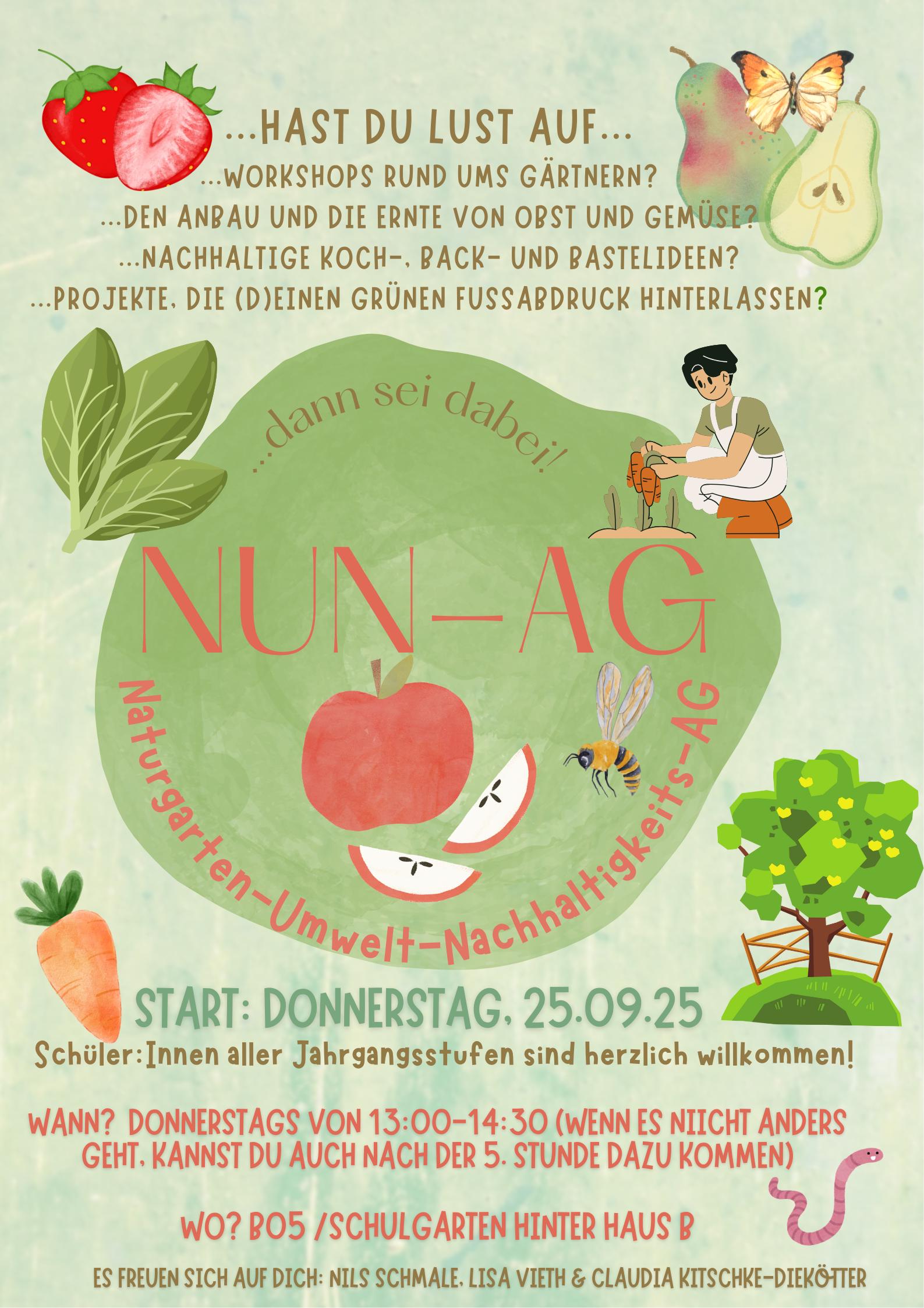 Die NUN-AG startet ins Schuljahr 2025/26